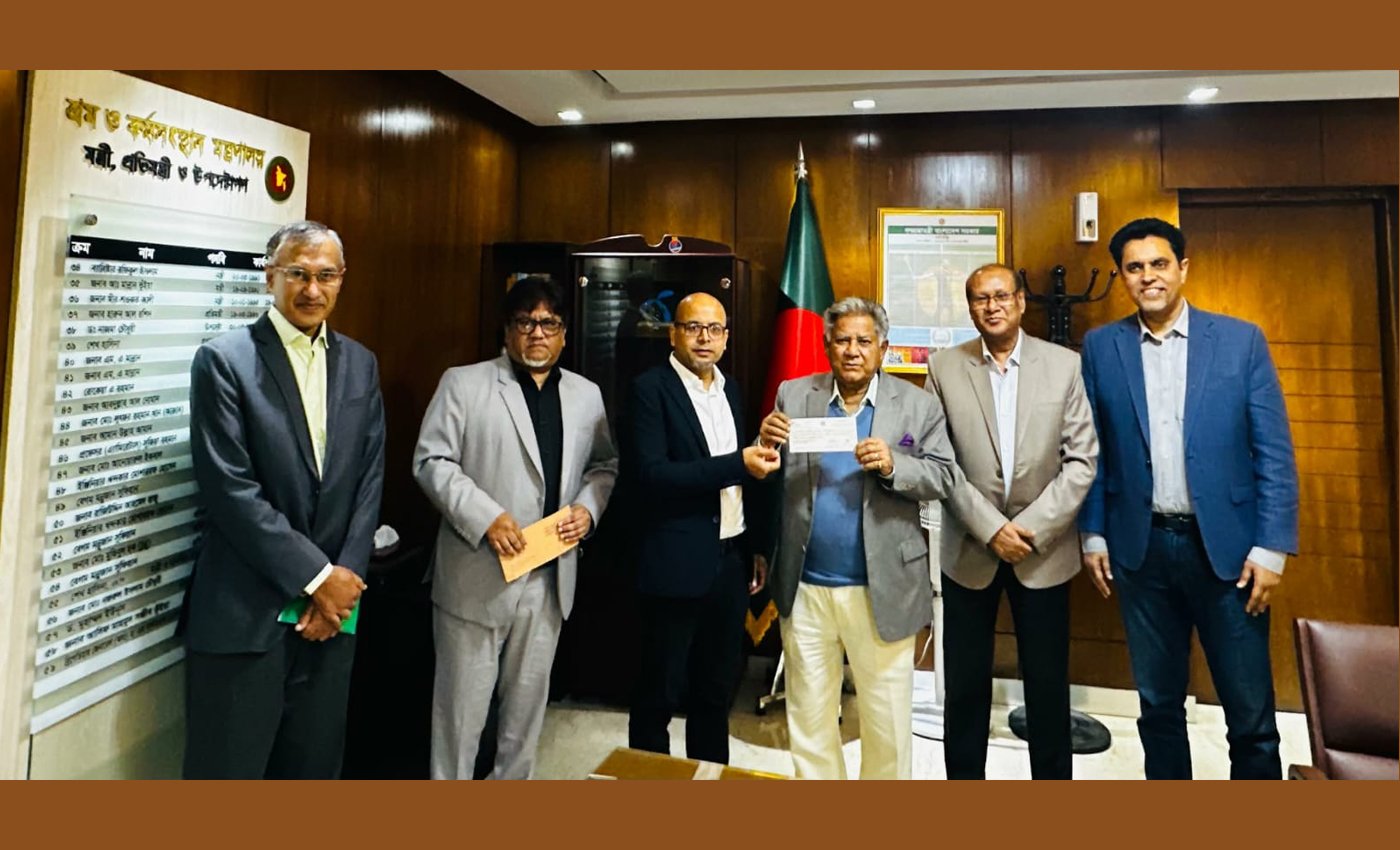শ্রমিক কল্যাণ ফাউন্ডেশনে ১ কোটি ২৫ লাখ টাকার চেক হস্তান্তর করল বাংলাদেশ সাবমেরিন ক্যাবলস পিএলসি