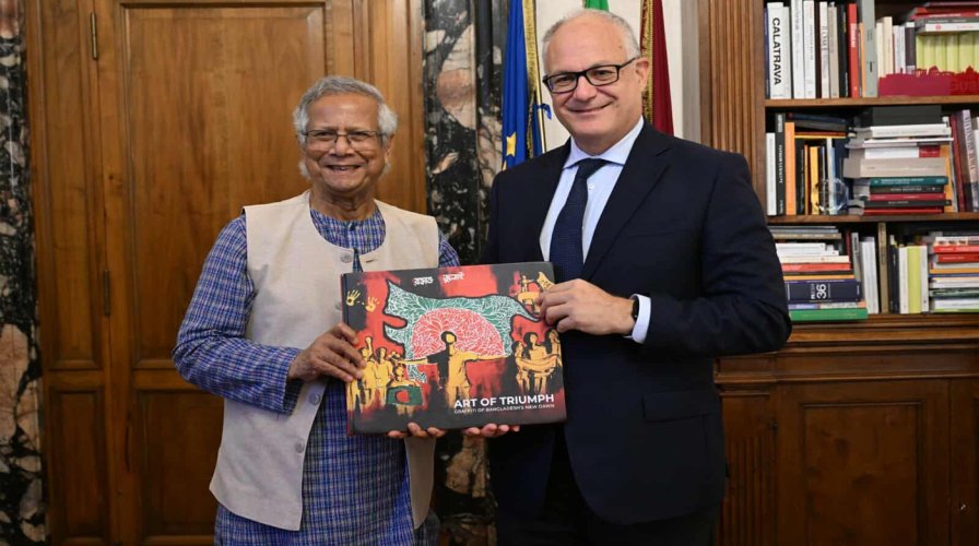 বাংলাদেশি সম্প্রদায়কে সমর্থন করার জন্য রোমের মেয়রের প্রশংসা করলেন প্রধান উপদেষ্টা