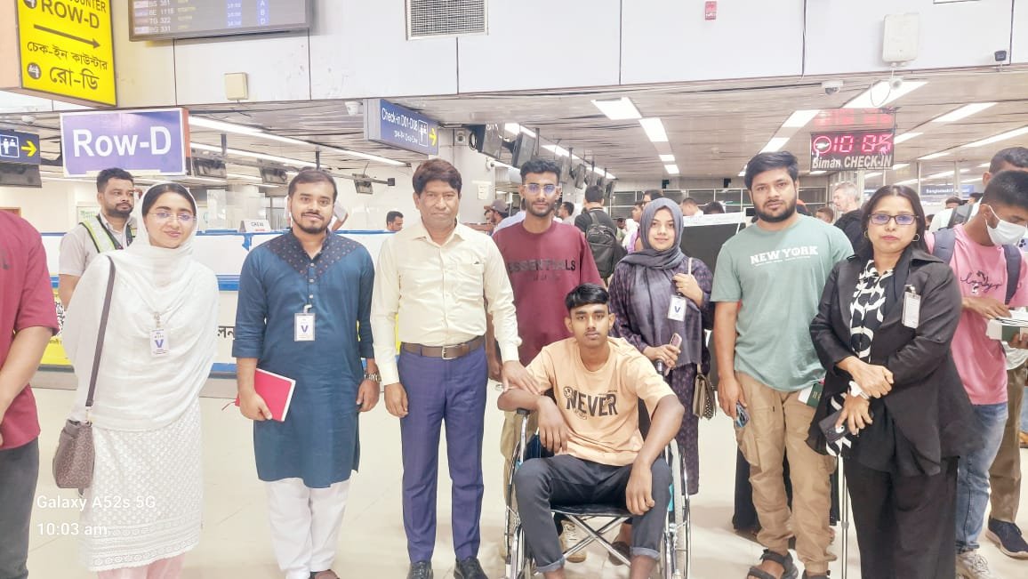 উন্নত চিকিৎসার লক্ষ্যে ছাত্র জনতার গণঅভ্যুত্থানে আহত আরো সাতজন যোদ্ধাকে থাইল্যান্ডে পাঠানো হয়েছে