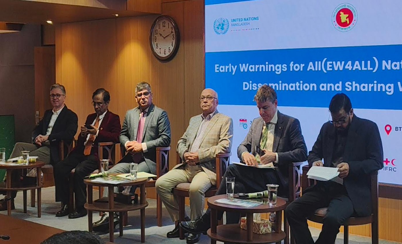 জলবায়ু ঝুঁকি মোকাবিলায় ‘সবার জন্য প্রাথমিক সতর্কতা’ রোডম্যাপ চালু করল বাংলাদেশ