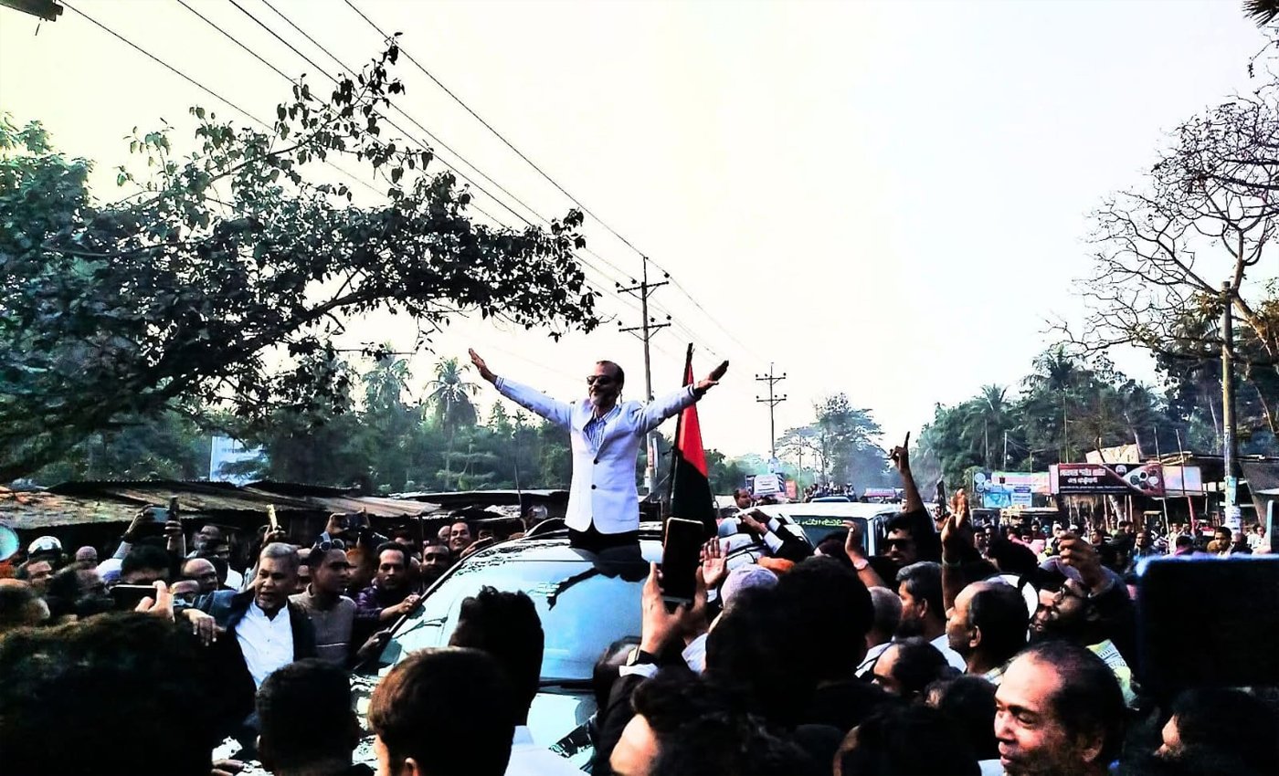 বাগেরহাট ২( সদর-কচুয়া)  বিএন'পির প্রার্থী বিশাল র‍্যালি, আচরণবিধি লঙ্ঘনের অভিযোগ