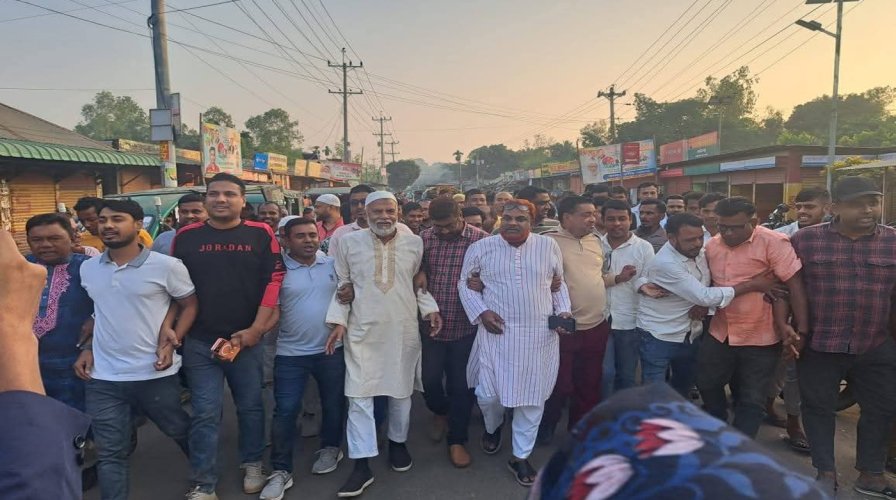 বকশীগঞ্জে বিএনপির বিক্ষোভ মিছিল ও সমাবেশ, আওয়ামী লীগের সন্ত্রাসের প্রতিবাদ