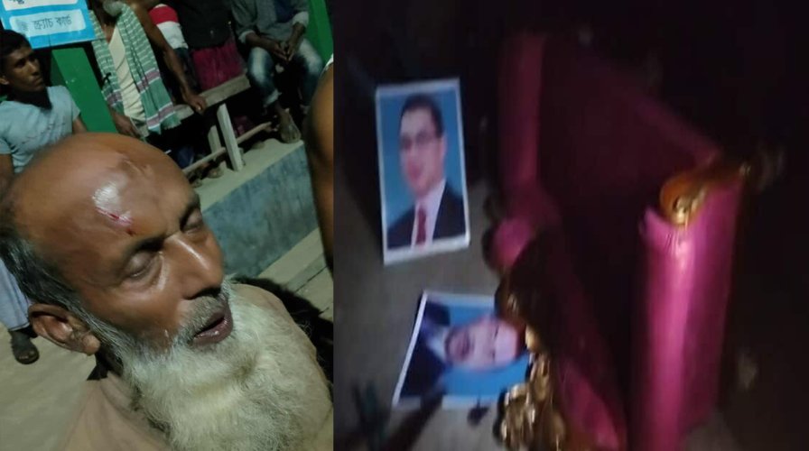 মধ্যনগরে বিএনপি অফিসে হামলার অভিযোগ, বিক্ষোভে উত্তাল এলাকাবাসী