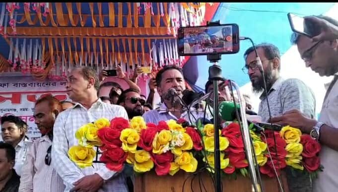 মধ্যনগরে বিএনপি'র রাষ্ট্র কাঠামো মেরামতের ৩১দফা বাস্তবায়নের লক্ষ্যে জনসভা অনুষ্ঠিত হয়েছে