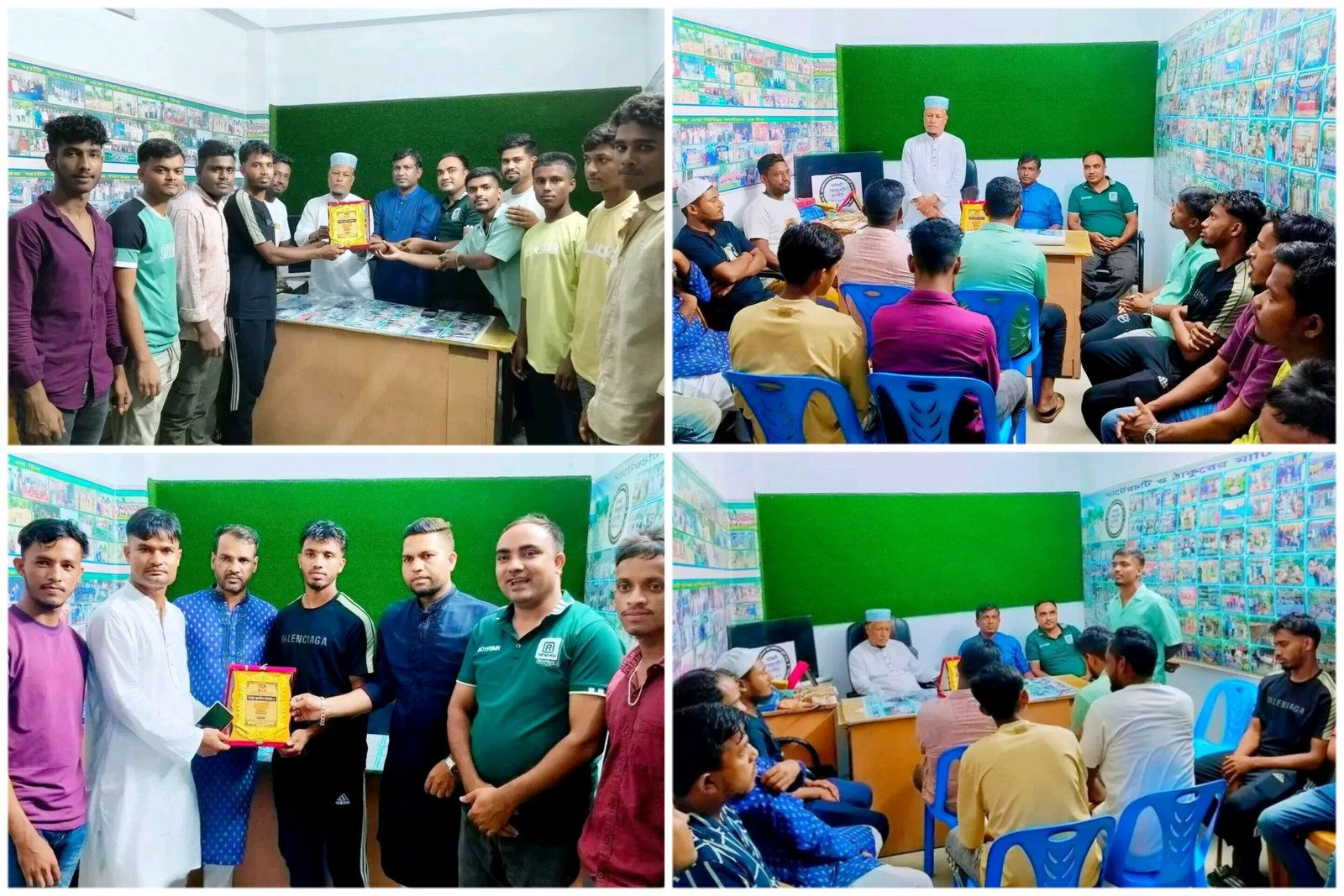 সিলেট জেলা ফুটবল দলে স্থান পাওয়ায় জৈন্তাপুরে কৃতি খেলোয়াড় কামরানকে সংবর্ধনা