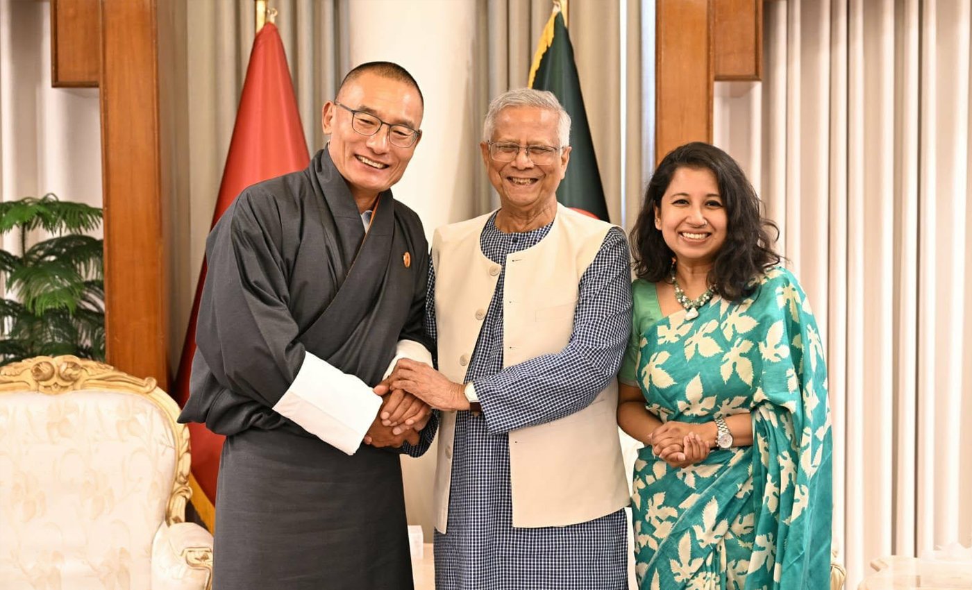 ভুটানের প্রধানমন্ত্রী টোবগে প্রধান উপদেষ্টার সাথে সাক্ষাৎ করেছেন