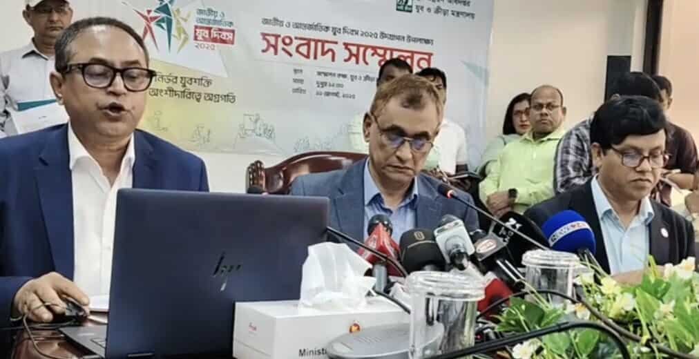 জাতীয় ও আন্তর্জাতিক যুব দিবস ২০২৫ উদযাপন উপলক্ষে সংবাদ সম্মেলন।