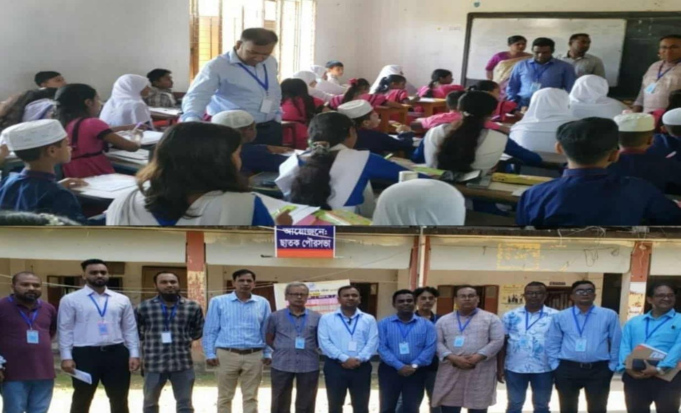 ছাতক পৌরসভার উদ্যোগে মেধা বৃত্তি পরীক্ষায় ৪১০ শিক্ষার্থী অংশ নিয়েছে