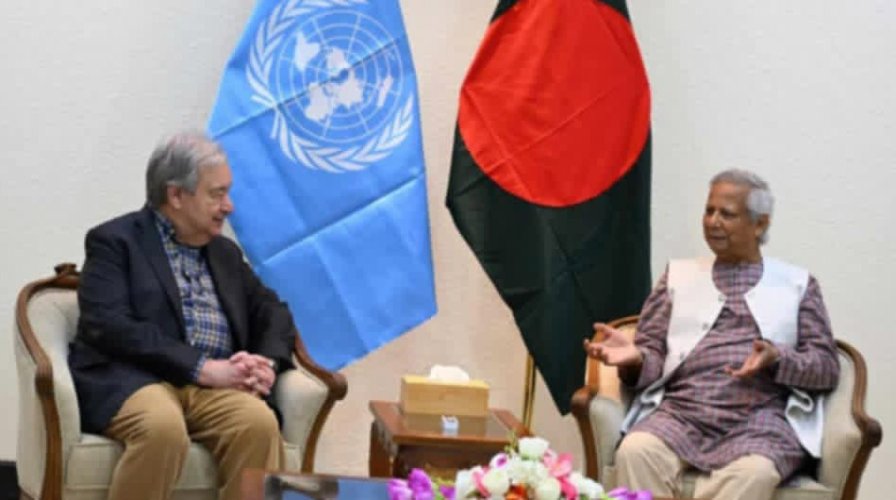 প্রধান উপদেষ্টার সঙ্গে জাতিসংঘ মহাসচিবের বৈঠক