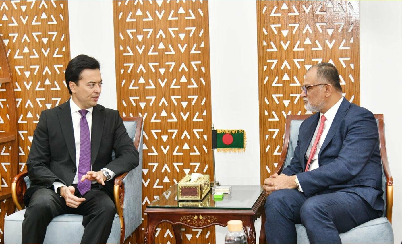 বাণিজ্য উপদেষ্টার সাথে উজবেকিস্তানের রাষ্ট্রদূত এর বৈঠক