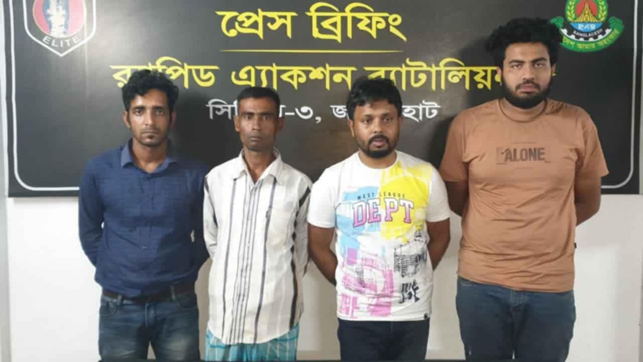 নওগাঁয় ১১৯ কেজি গাঁজাসহ ৬ মাদক কারবারি গ্রেফতার