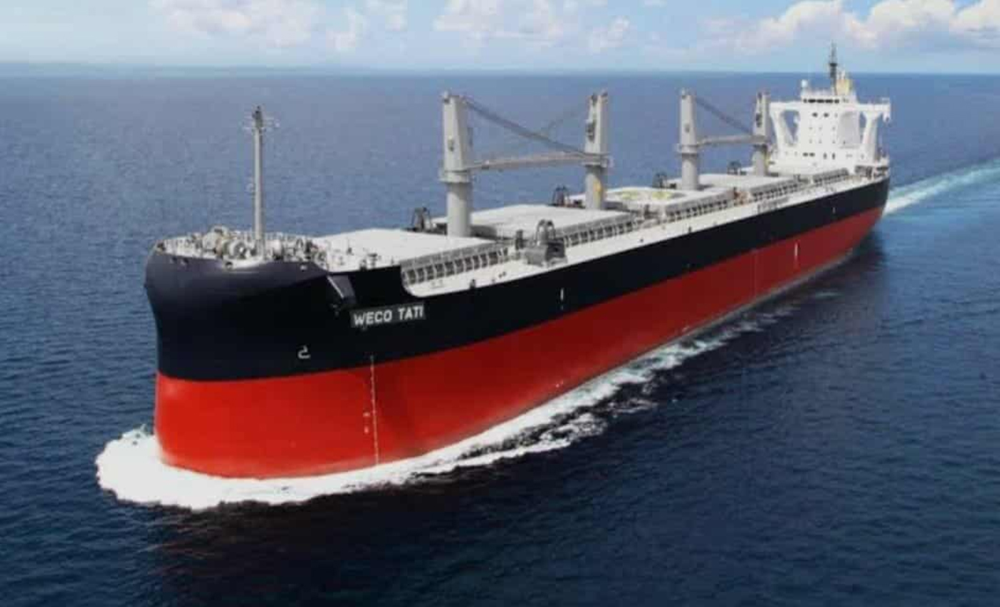 আমেরিকা থেকে ৬০,৮৭৫ মেট্রিক টন গম নিয়ে MV WECO TATI জাহাজ মোংলা বন্দরে পৌঁছেছে