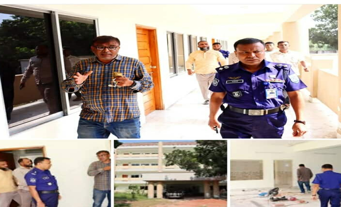 “পুলিশ লাইন্সে নবনির্মাণাধীন ফোর্স ব্যারাক পরিদর্শন করেন পুলিশ সুপার মহোদয়”