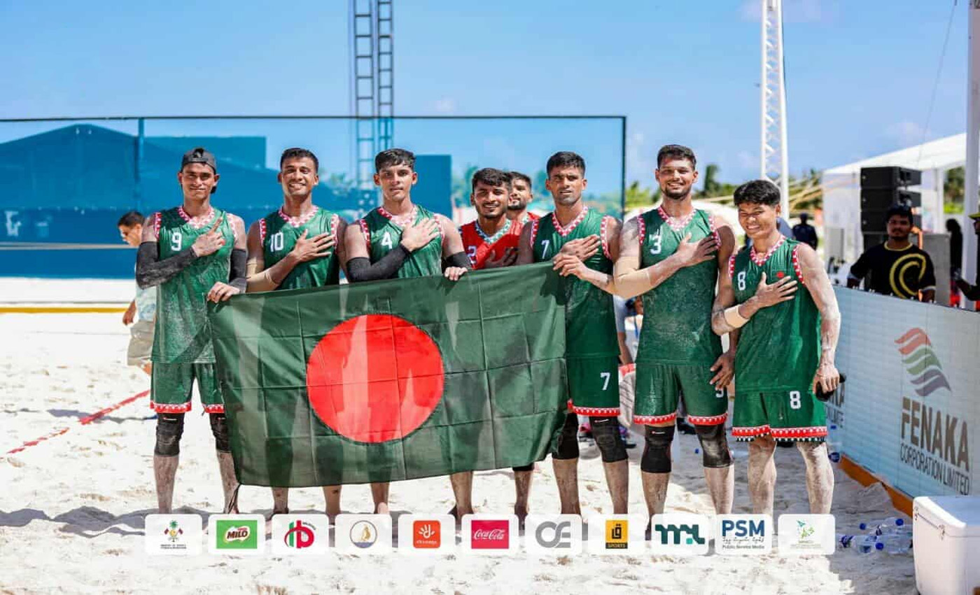 মালদ্বীপে কমনওয়েলথ বীচ হ্যান্ডবলে বাংলাদেশ জয়ী: খোকন মোল্লা আবারও ম্যান অব দ্যা ম্যাচ