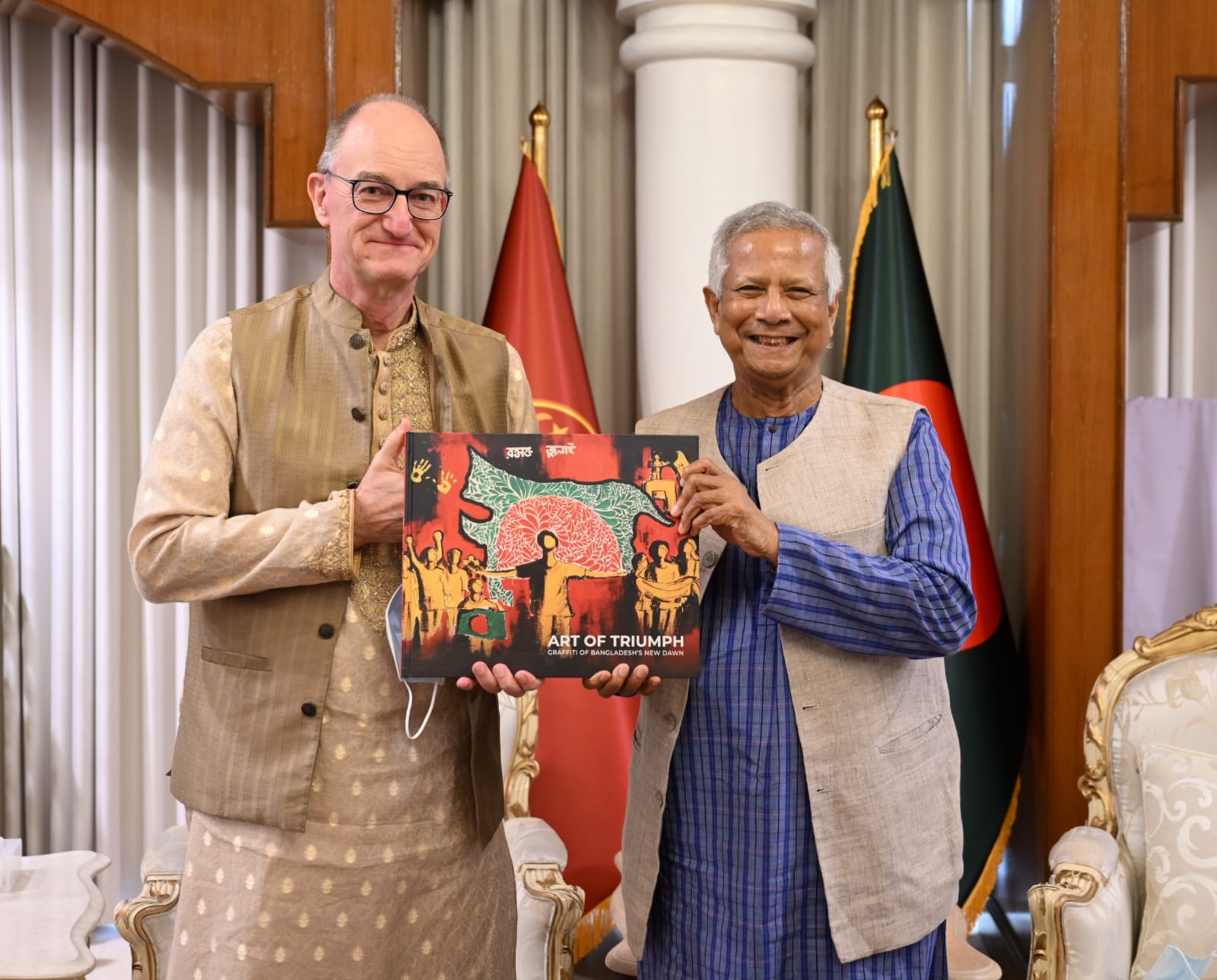 জার্মান রাষ্ট্রদূত প্রধান উপদেষ্টা মুহাম্মদ ইউনূসের সাথে বিদায়ী সাক্ষাৎ করেছেন