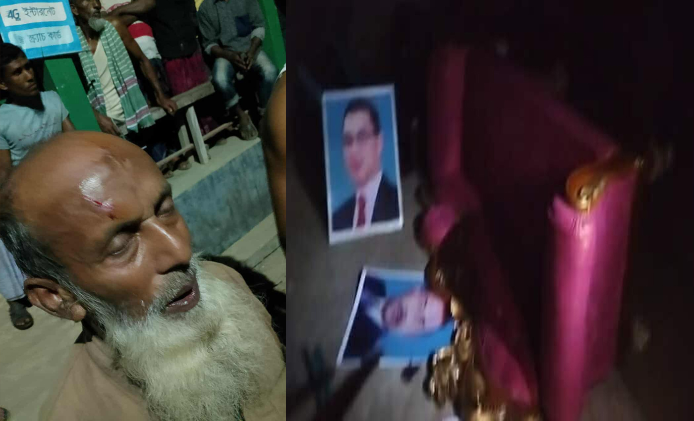 মধ্যনগরে বিএনপি অফিসে হামলার অভিযোগ, বিক্ষোভে উত্তাল এলাকাবাসী