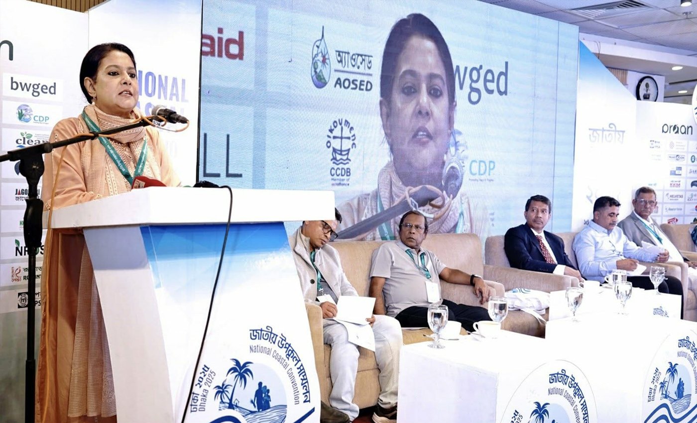 উপকূল বাঁচাতে বনায়ন ও কৃষি সংরক্ষণ জরুরি। — পরিবেশ উপদেষ্টা সৈয়দা রিজওয়ানা হাসান