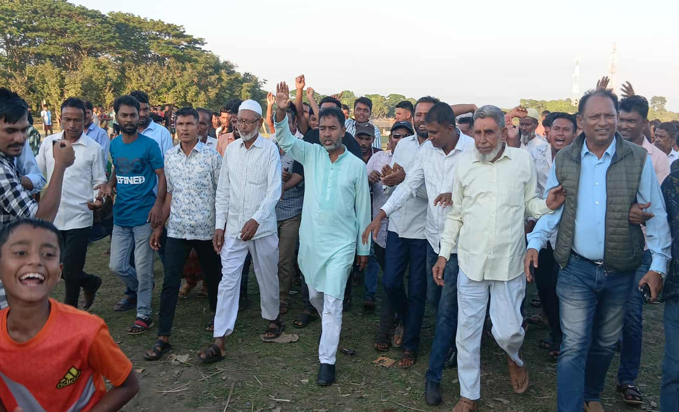 তাহিরপুর উপজেলা শ্রীপুর দক্ষিণ ইউনিয়নে উঠান-বৈঠক