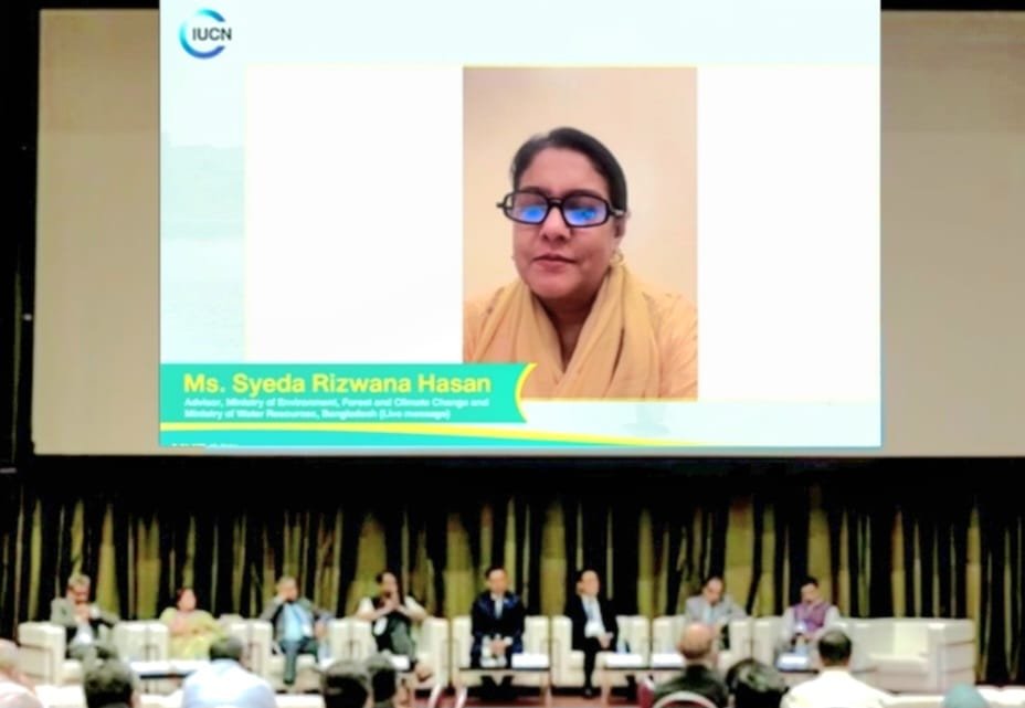 প্রকৃতি-ভিত্তিক সমাধান এবং উন্নত দেশগুলোকে যথাযথভাবে জলবায়ু দায়িত্ব পালনের আহ্বান  ----- উপদেষ্টার সৈয়দা রিজওয়ানা হাসান