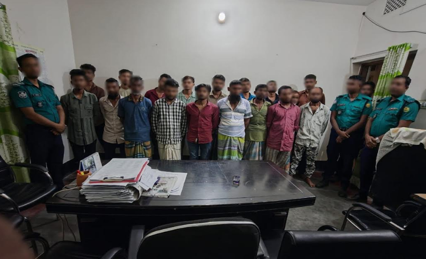 দারুস সালাম থানা পুলিশ বিভিন্ন অপরাধে জড়িত ১৮ জনকে গ্রেফতার করেছে