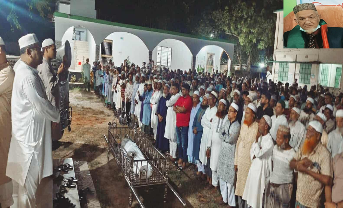 ফরিদপুরে বীর মুক্তিযোদ্ধা অলিয়ার রহমান খান রাষ্ট্রীয় মর্যাদায় দাফন সম্পন্ন