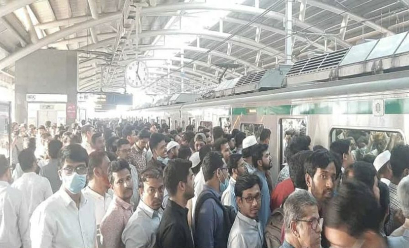 আগারগাঁও থেকে মতিঝিল পর্যন্ত মেট্রোরেল চলাচল বন্ধ
