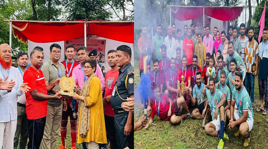 সিলেটে কারা ব্যবস্থাপনার আয়োজনে মিনিবার প্রিমিয়ার ফুটবল লিগের পুরস্কার বিতরণী