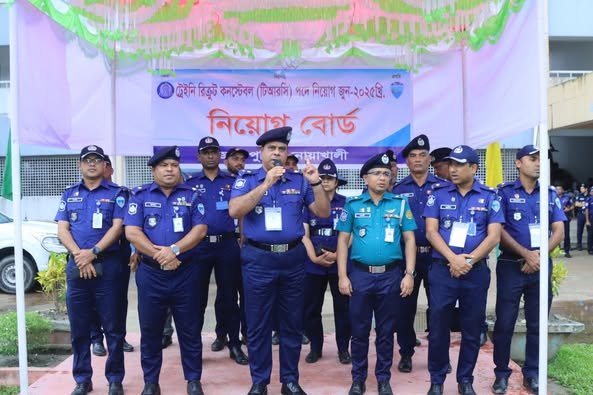 নোয়াখালী জেলায় পুলিশে ট্রেইনি কনস্টেবল পদে নিয়োগের জুন-২০২৫ এর ১ম দিনের কার্যক্রম সম্পন্ন