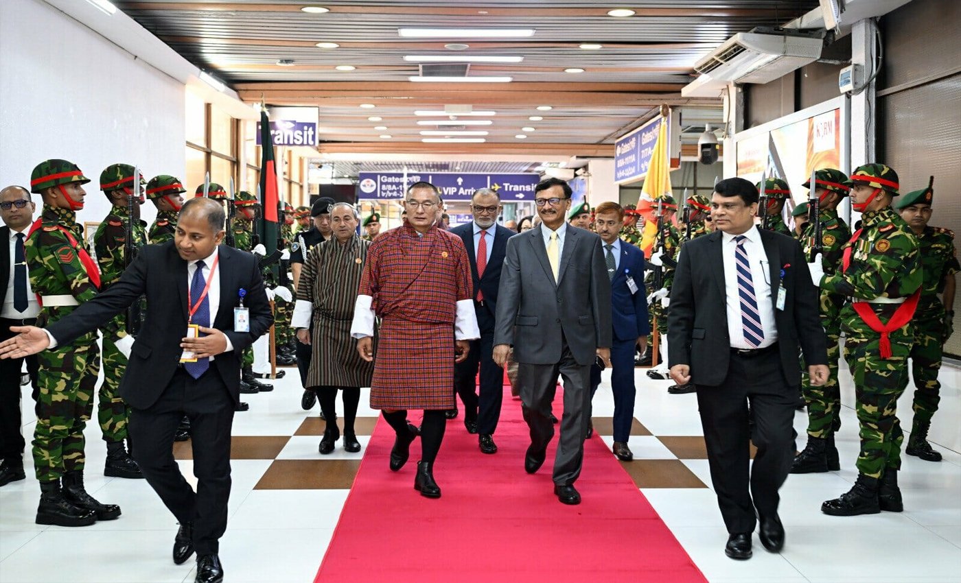 ভুটানের প্রধানমন্ত্রী বাংলাদেশ ত্যাগ করেছেন