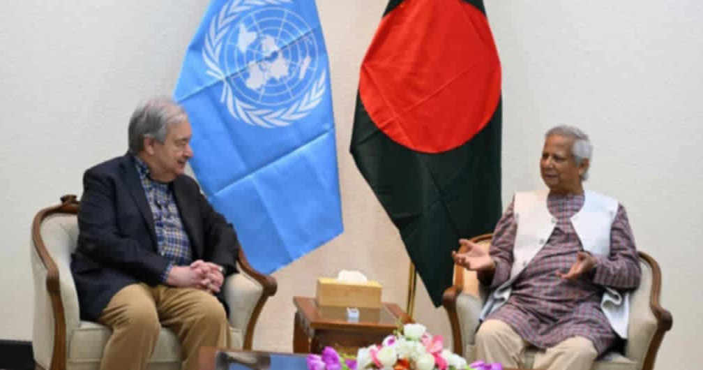প্রধান উপদেষ্টার সঙ্গে জাতিসংঘ মহাসচিবের বৈঠক
