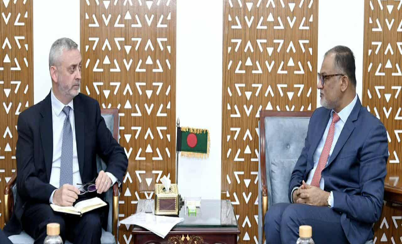 বাণিজ্য উপদেষ্টার সাথে ইউরোপীয় ইউনিয়নের প্রতিনিধিদলের বৈঠক