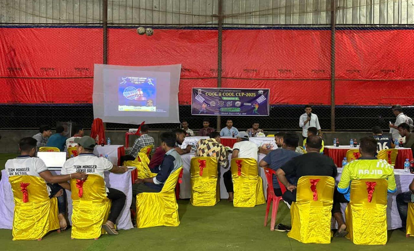 ছাতকে প্রথমবারের মতো নিলামের মাধ্যমে ক্রিকেট দলের খেলোয়াড় ক্রয়