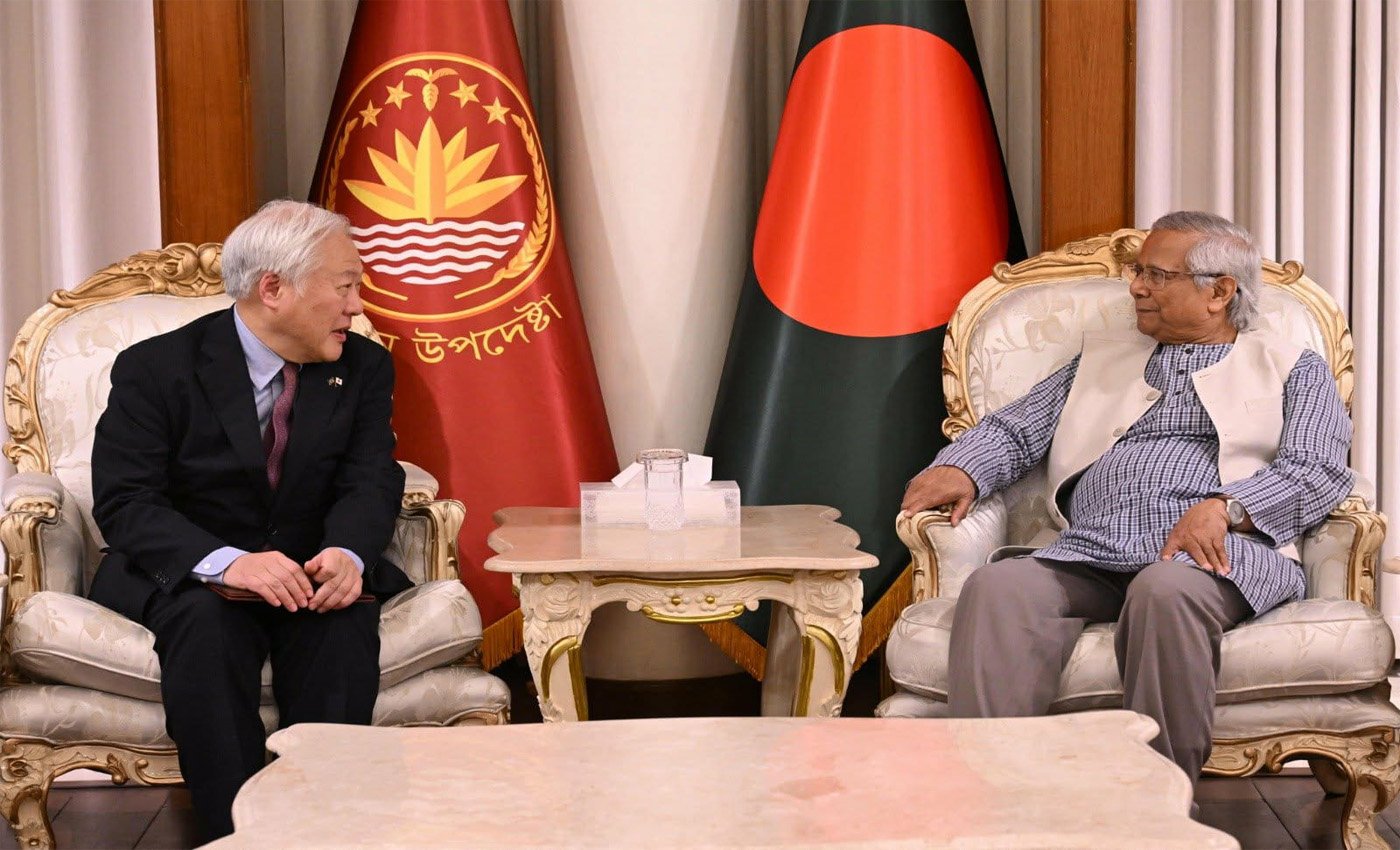 জাপানের নির্বাচন পর্যবেক্ষণ মিশন রাষ্ট্রীয় অতিথি ভবন যমুনায় প্রধান উপদেষ্টা অধ্যাপক মুহাম্মদ ইউনূসের সাথে সৌজন্য সাক্ষাৎ করেন।